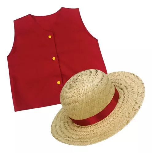 Fantasia luffy one piece cosplay infantil