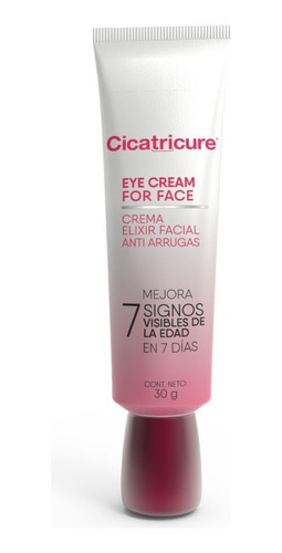 Crema Cicatricure Elixir Facial Anti Arrugas Colageno De 30g