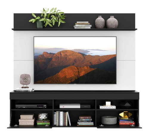 Imagen 6 de 6 de Centro De Entretenimiento Para Tv Con Panel De 65¨ Ngr-bl