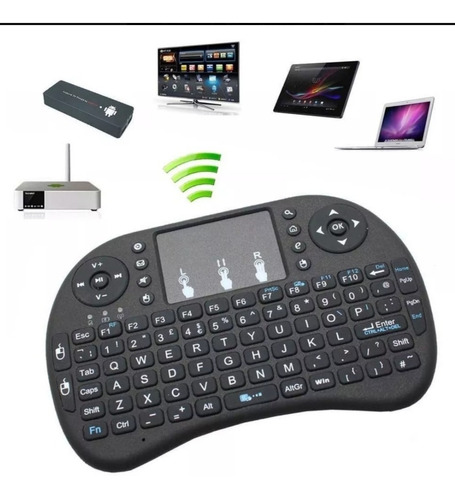 Mini Teclado Inalámbrico  Control Smart Tv Mouse  Portatil