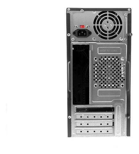 Gabinete Xtech Atx + Fuente 600w Black Xtq-200 Mid Tower