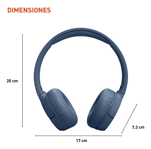 Audífono Inalámbrico Jbl Tune 670nc Bluetooth Micrófono 70hr