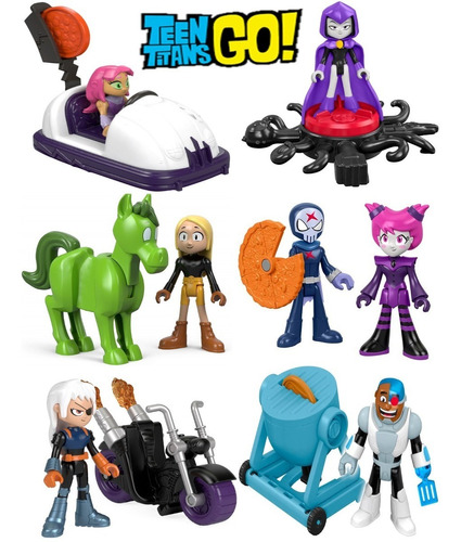 Teen Titans Go Jovenes Titanes Set De Figuras Imaginext