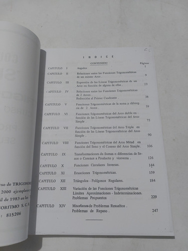 Libro Colección Sigma Trigonometría Curso Completo