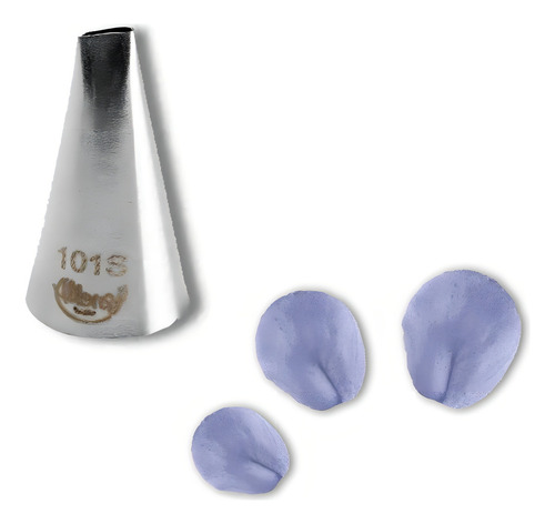 Bicos Para Confeitar - Pétala - Aço Inox - Nº101s - 1 Unid