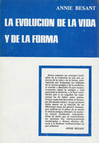 La Evolucion De La Vida Annie Besant