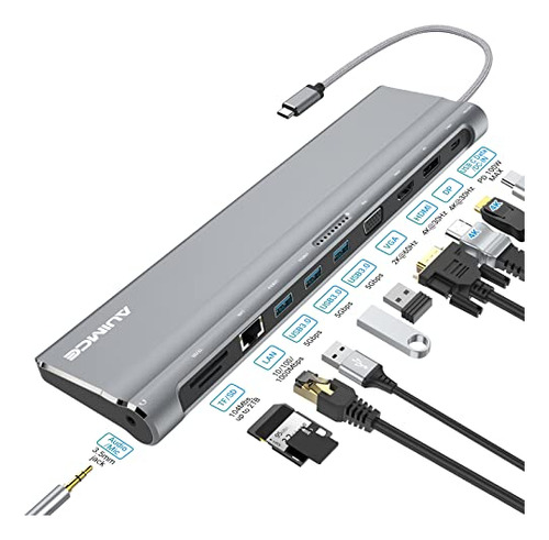 Usb C Docking Station Dual Monitor, Universal Usb C Dock, 4k