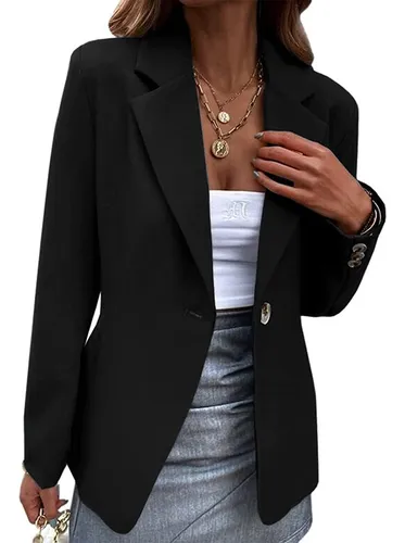 Saco de online vestir negro mujer