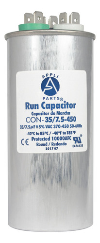 Appli Parts Condensador Capacitor De Marcha 35+7.5 Mfd Uf M