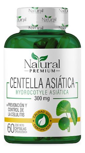 Centella Asiática 300 Mg 60 Capsulas Natural Premium