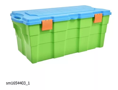 Caja organizadora Wenbox 45 litros 50x40x31 cm transparente.