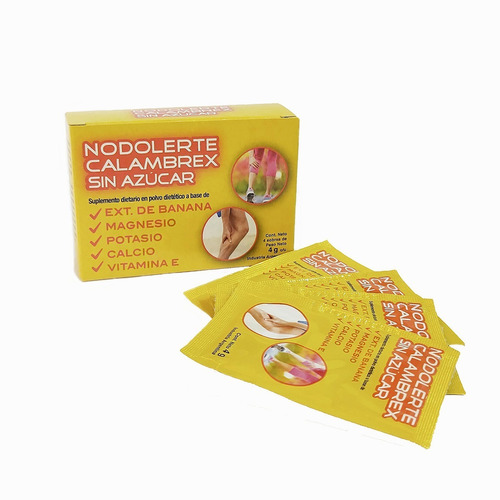 Nodolerte Calambrex Sin Azúcar. Estuche X 4 Pou. De Fábrica.