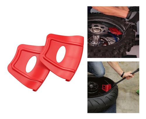 1 Par De Herramientas De Instalación De Llantas Rojo