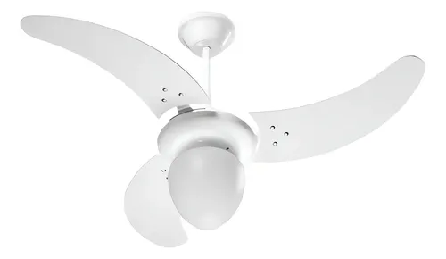 Ventilador de Teto Tron Búzios Max Branco 130W 3 Pás SAN com Lustre