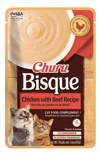Inaba Churu Bisque Sabor - Pollo Y Carne