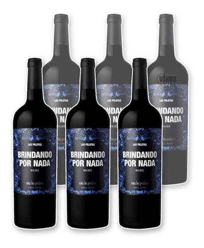 Vino Las Perdices Brindando Por Nada Malbec 750ml Caja X6