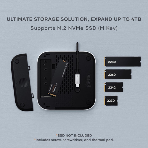 Stand & Hub Usb Satechi Para Mac Mini M4 Com Suporte A Ssd