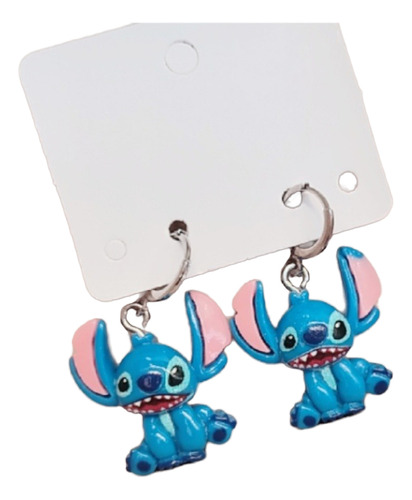 Aros Colgante Kawaii Stich Re Feliz