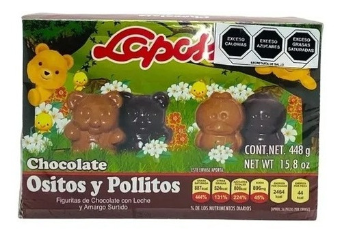 Laposse Chocolate Ositos Y Pollitos 56pz 448g