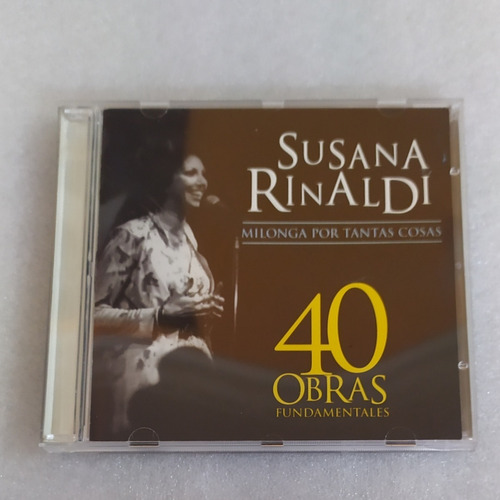 Cd Susana Rinaldi 40 Obras Fundamentales Original Milonga 