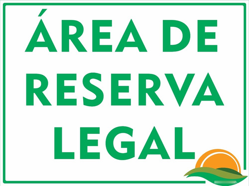 Placa Área De Reserva Legal 15x20cm Em Alumínio