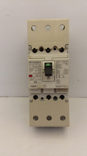 Mitsubishi Nf100-hru3030 No-fuse Breaker 30 Amp 3 Po Ccs