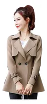 Comprar Gabardina Mujer Elegante Casual Abrigos Mujer Slim Fit