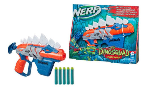 Nerf Dinosquad Stego Smash Con 5 Dardos Nuevo 