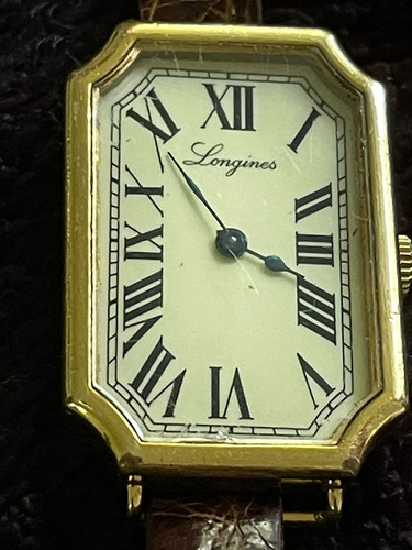 Longines De Oro De 18 Kilates,manual,correa Cuero Cocodrilo