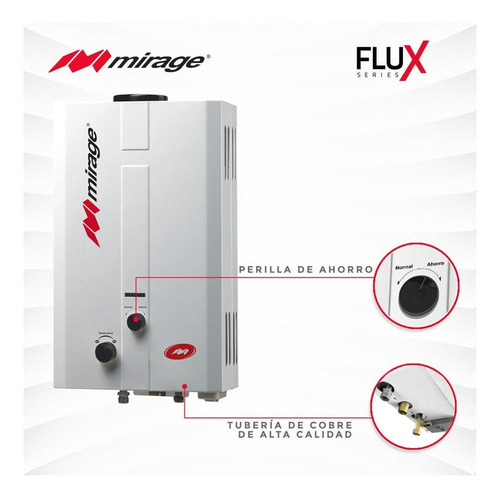 Mirage Flux 6L A gas - Blanco - GN