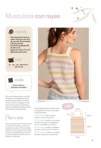Musculosa a crochet facil hot sale