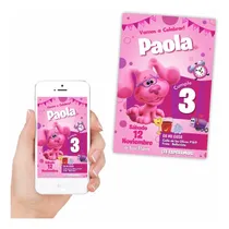 Comprar Invitación Digital Cumpleaños Pistas De Blue | Magenta