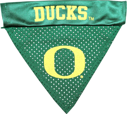 Pet Bienes Ncaa Oregon Patos Collar Bandana  Talla Unica