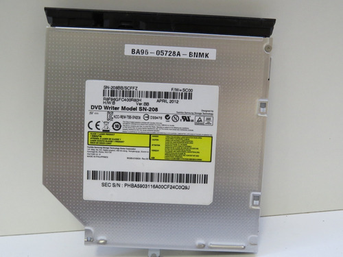 Leitor De Cd E Dvd Notebook Samsung Np-rv420-cd2br