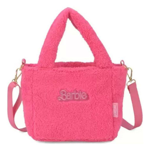 Bolsa Feminina Tote Transversal Barbie Luxcel Bb67186 Rosa