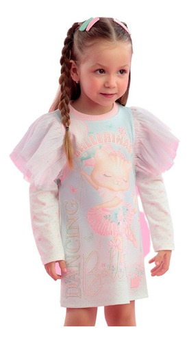 Vestido Infantil Petit Cherie Patisserie 22136 B.e