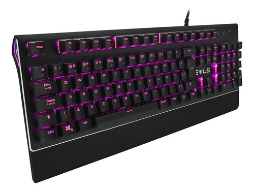 Teclado Mecânico Rgb Switch Red Evus Tc-08b Blackout