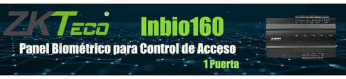 Zkteco Inbio160 Panel De Control Acceso 1 Puerta 2 Lectoras