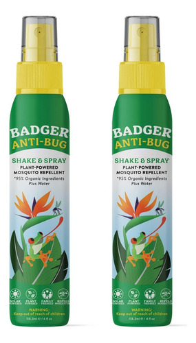 Repelente De Insectos Badger Orgánico Sin Deet Con Citronela