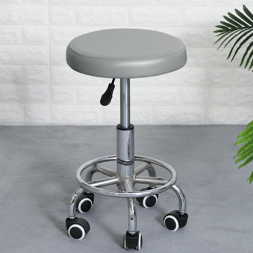 Protector Redondo Para Taburete De Bar, Funda Elástica Gris