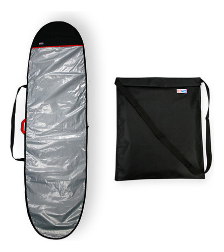 Capa Prancha Surf Funboard 7'0 A 7'4 + Saco Roupa Molhada