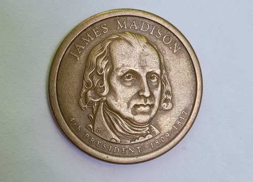 Imagen 1 de 2 de Moneda De James Madison De 1809-1817