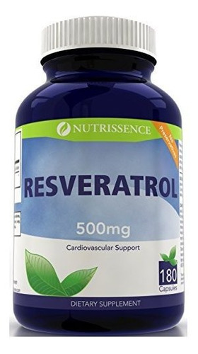 Resveratrol 500mg 180 Cápsulas - Nutrissence
