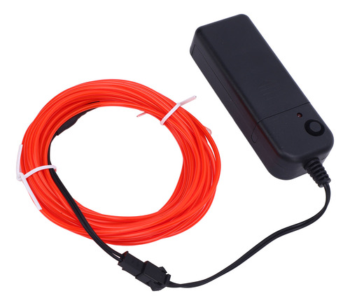 Luces El Wire, 2 Unidades, Rojas, 16,4 Pies/5 M, Se Pueden C