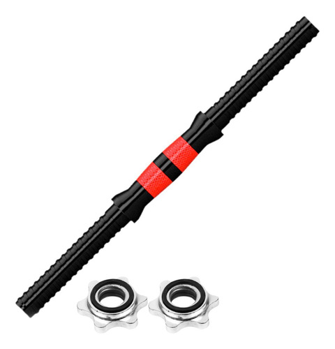 Barra De Pesas Con 2 Tuercas, Juego De Longitud Total 40cm