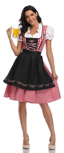 Disfraz De Mujer De Estilo Dirndl Alemán Para Mujer Para Mul
