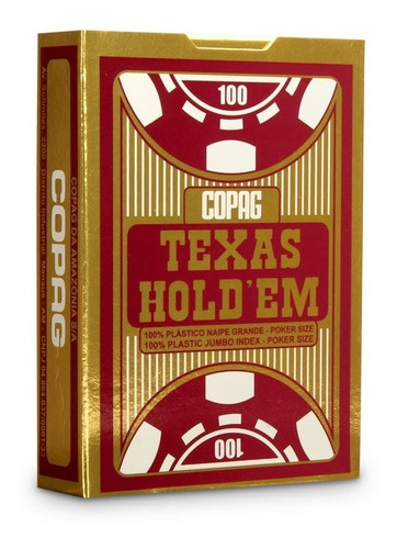 Baralho Texas Holdem Vermelho Copag