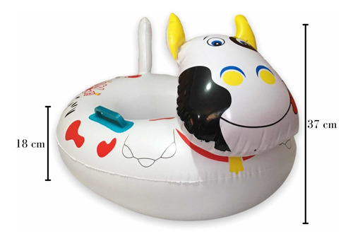 Vaquita Salvavidas Flotador Inflable Bebe Andadera +3 Años
