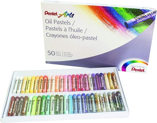 Paquete De Pasteles Al Oleo 50 Colores Variados Pentel Arts