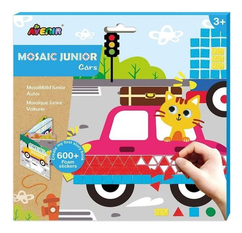 Set De Arte Y Manualidades Con Stickers Mosaico Carros